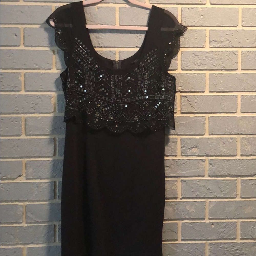 American eagle evening dress black & sliver-MED